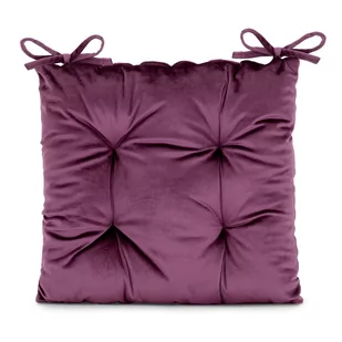 Amelia Home Siedzisko poduszka na krzesło 40x40 Aleksa wygodna fioletowa AH/ALEKSA/PL/4040 - Poduszki na krzesła - miniaturka - grafika 1