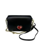 Torebki damskie - Love Moschino Damska torba na ramię Jc4272pp0hkn0000, czarna, 24 x 15 x 8, Czarny - miniaturka - grafika 1