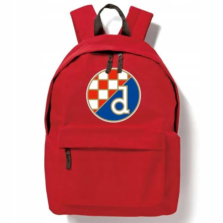 PLECAK SZKOLNY CZERWONY DINAMO ZAGREB PIŁKA Wzory