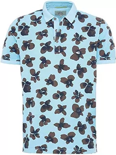 camel active Męska koszulka polo z rękawami do łokci, Seashell P18, L - Koszulki męskie - miniaturka - grafika 1