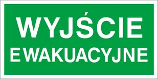 Raw-pol Znak Wyjście Ewakuacyjne Z-2E-FS-200x400 - Tablice BHP - miniaturka - grafika 1