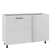 Meble kuchenne - Siena Szafka Dolna Narożna Dnw-120/60 Biały Połysk - miniaturka - grafika 1