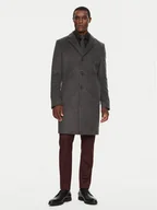 Płaszcze męskie - Boss Płaszcz wełniany H-Hyde 50525739 Szary Slim Fit - miniaturka - grafika 1