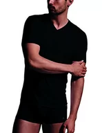 Koszulki męskie - Lovable Męski t-shirt premium ze stretchem z głębokim dekoltem w serek, wykonany z bawełny, bielizna - miniaturka - grafika 1