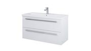 Szafki łazienkowe - Elita Szafka pod umywalkę 100 Kwadro Plus White 166714) - miniaturka - grafika 1