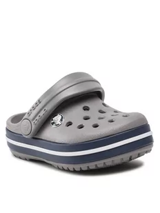 Crocs Klapki Crocband Clog T 207005 Szary - Buty dla chłopców - miniaturka - grafika 1