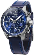 Zegarki męskie - Zegarek Vostok Europe 6S20-325A742 Space Race Blue Chrono - miniaturka - grafika 1