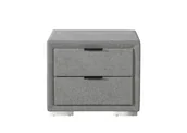 Szafki nocne - LEVANTER SZAFKA NOCNA POPIELATY - miniaturka - grafika 1