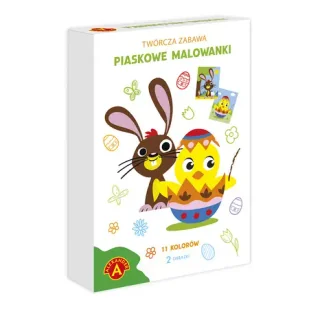Piaskowe malowanki Wielkanocny Kurczaczek i Zajączek - ALEXANDER GRY - Zabawki kreatywne - miniaturka - grafika 1