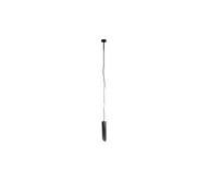 Lampy sufitowe - Żyrandol na lince VALDA 1xGU10/60W/230V 20 cm czarny - miniaturka - grafika 1