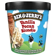 Lody i desery lodowe - Ben & Jerry's Vanilla Pecan Blondie Lody 465 ml - miniaturka - grafika 1