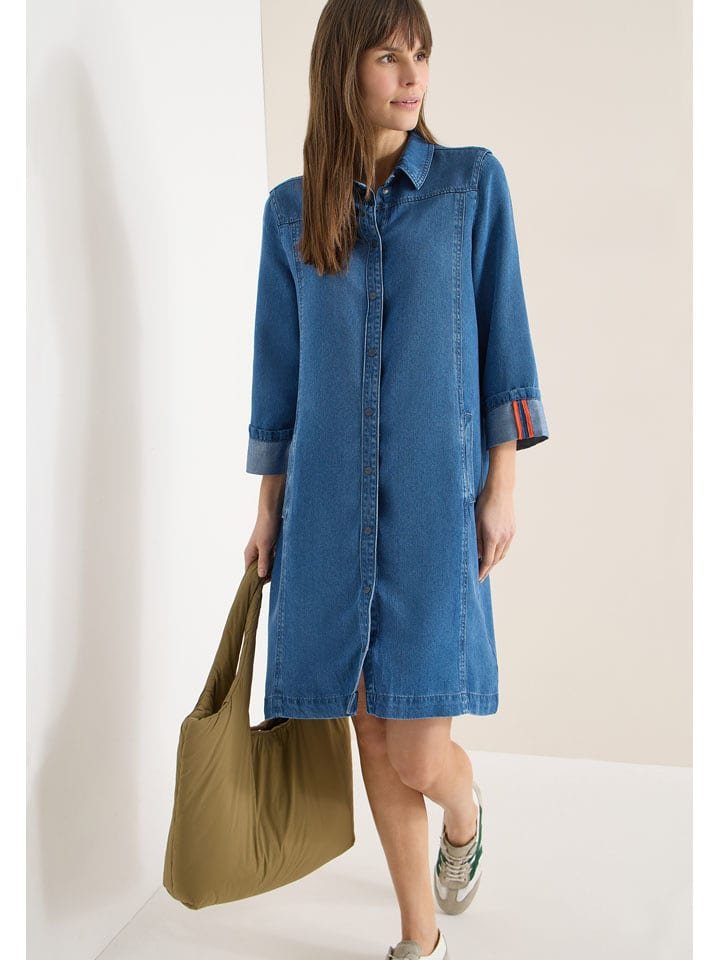 Cecil Sukienka dżinsowa w kolorze niebieskim