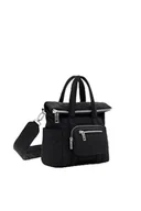Torebki damskie - Desigual Women's Accessories Nylon Hand Bag, Black, czarny - miniaturka - grafika 1
