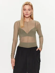 ONLY Bluzka 15315812 Zielony Regular Fit - Bluzki damskie - miniaturka - grafika 1