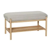 Ławki do przedpokoju - Ławka z podstawą dębową Kindly - Hübsch - miniaturka - grafika 1