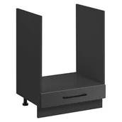 Szafki kuchenne - Szafka kuchenne stojąca pod piekarnik Frida 60 cm kolor biały/grafitowy matowy - miniaturka - grafika 1