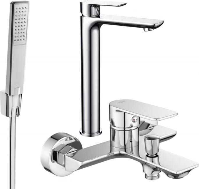 Mexen Alfa R72 zestaw wannowy, chrom - 745713R72-00