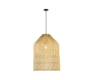 Lampy sufitowe - Immax 08259L - Żyrandol na lince PELO 1xE27/40W/230V śr. 35 cm rattan - miniaturka - grafika 1