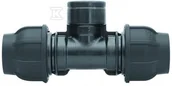Łączniki, trójniki, kształtki - Trójnik zaciskowy PP 90st. 32x1"x32 GW gwint wewnętrzny PN16, do rur PE, kolor czarny - miniaturka - grafika 1