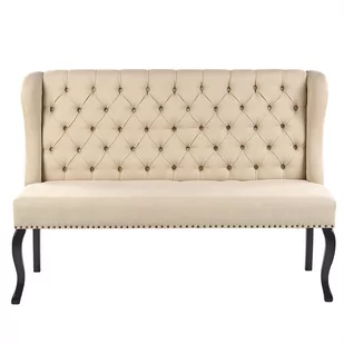 Beliani Sofa 2-osobowa beżowa TORSBY - Sofy i kanapy - miniaturka - grafika 1