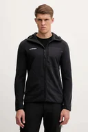Bluzy męskie - Mammut bluza outdoorowa Tamaro męska kolor czarny z kapturem gładka 1014.06490 - miniaturka - grafika 1