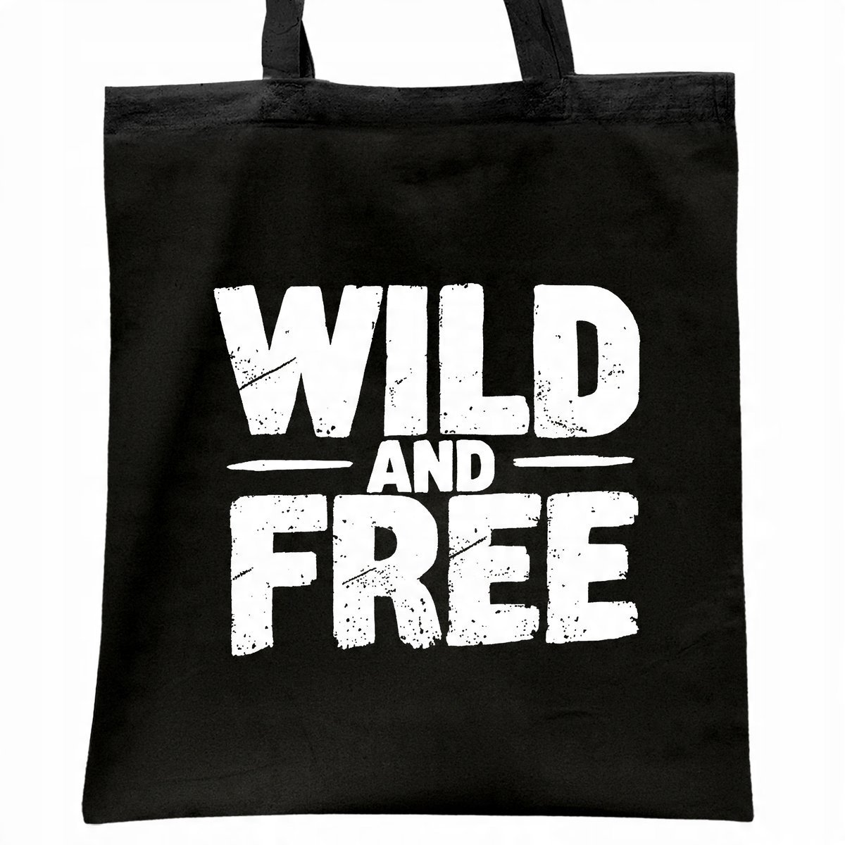 Torba bawełniana czarna na zakupy Wild And Free