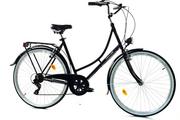 Rowery - Dallas Bike Holland City 7spd  28 cali Damski Czarny - miniaturka - grafika 1