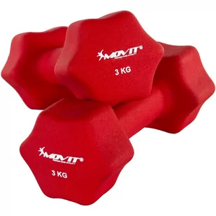 Movit Zestaw 2 x Hantle neoprenowe 3 kg - Hantle i ciężarki - miniaturka - grafika 1