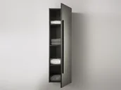 Szafki łazienkowe - Beliani Meble łazienkowe - szafka wisząca łazienkowa czarna MATARO - miniaturka - grafika 1