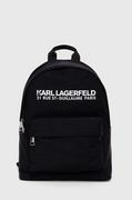 Plecaki - Karl Lagerfeld plecak damski kolor czarny duży gładki - miniaturka - grafika 1