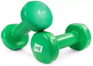 Hop-Sport Zestaw hantelek winylowych okrągłych 2x4kg - Hantle i ciężarki - miniaturka - grafika 1