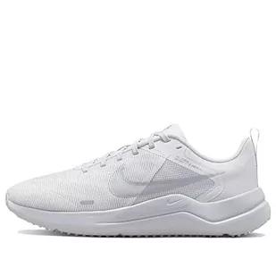 Nike Damskie sneakersy Downshifter 12, białe metaliczne srebro Pure Platinum, 38,5 EU, White Metallic Silver Pure Platinum, 38.5 EU - Sneakersy damskie - miniaturka - grafika 1