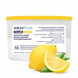 Osuszacz powietrza Pochłaniacz wilgoci osuszacz na pleśń wilgoć cytrynowy 400 ml AquaFloow - Domowe osuszacze powietrza - miniaturka - grafika 1