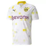 Koszulki męskie - PUMA PUMA Męska koszulka Bvb Third Shirt Replica Ss W/Evonik W/O Opel T-shirt biały Puma bia$236y XL 757165 - miniaturka - grafika 1
