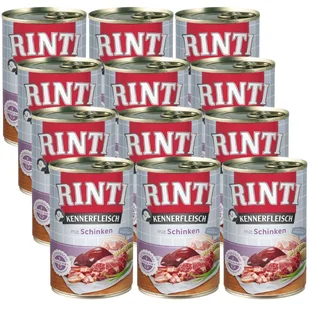 Rinti Kennerfleisch Schinken karma mokra dla psa - szynka 12x400g - Mokra karma dla psów - miniaturka - grafika 1