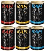 Mokra karma dla psów - Dolina Noteci Rafi Classic MIX SMAKÓW w Sosie 18x1240g - miniaturka - grafika 1