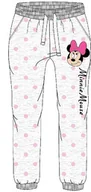 Spodnie i spodenki dla dziewczynek - Spodnie dresowe dla dziewczynki Myszka Minnie Disney Szare - miniaturka - grafika 1