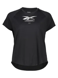 Reebok Koszulka w kolorze czarnym do biegania - Koszulki sportowe damskie - miniaturka - grafika 1