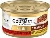 Mokra karma dla kotów - Purina Gourmet Gold z wołowiną i kurczakiem w sosie z pomidorami 85g - miniaturka - grafika 1