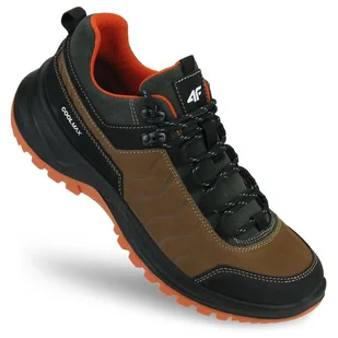 BUTY TREKKINGOWE męskie SPORTOWE 4F sneakersy SKÓRZANE COOLMAX OBML260 41 - Buty trekkingowe męskie - miniaturka - grafika 1