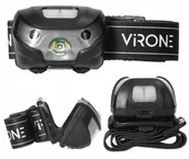 Latarki - Latarka Czołowa Led 3W Akumulator Czujnik na Ruch - miniaturka - grafika 1