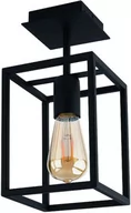 Lampy sufitowe - Nowodvorski Plafon LAMPA sufitowa CRATE 9045 metalowa OPRAWA klatka prostokątna frame czarna 9045 - miniaturka - grafika 1