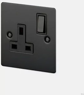 Gniazdo pojedyncze 1G Uk Socket Czarne [El521] - Gniazdka elektryczne - miniaturka - grafika 1