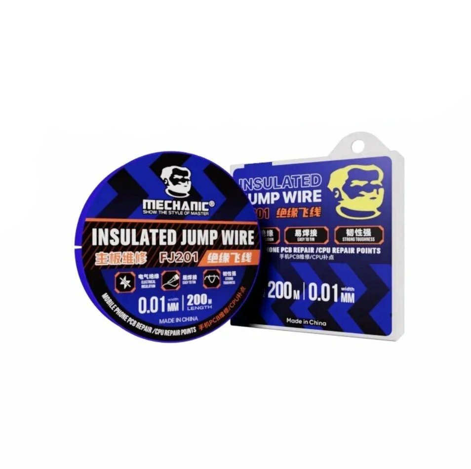 MECHANIC FJ201 Cienki izolowany drut do naprawy ścieżek na PCB 0,01mm - 200m
