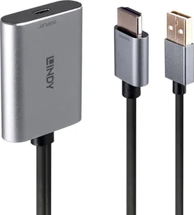 Adapter USB Lindy Adap Lindy HDMI to USB-C Konverter - Adaptery i przejściówki - miniaturka - grafika 1
