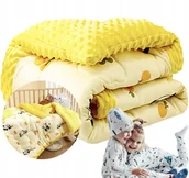 Koce i narzuty dla dzieci - KOŁDRA DZIECIĘCA CAŁOROCZNA DO ŁÓŻECZKA ŁÓŻKA 100X100 CM CIEPŁA MIĘKKA - miniaturka - grafika 1