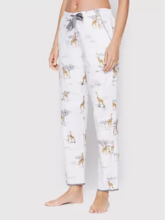 Piżamy damskie - Cyberjammies Spodnie piżamowe Carly 9130 Biały Regular Fit - grafika 1