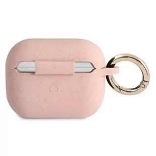 Guess GUAPSGGEP AirPods Pro cover różowy/pink Silicone Glitter - Akcesoria do słuchawek - miniaturka - grafika 2