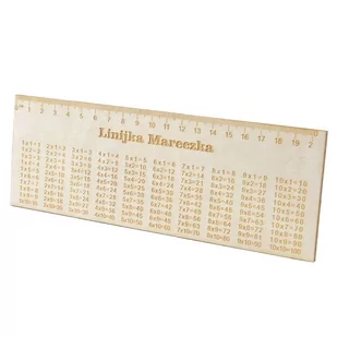 Linijka 20 cm z tabliczką mnożenia - Linijki, ekierki - miniaturka - grafika 1