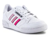Sneakersy damskie - Adidas Continental 80 Stripes J GZ7037 Ftwwht/Cblack/Ltpink - miniaturka - grafika 1